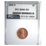 1919-D Cent MS66 RD LISTS $6250
