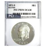 1971-S Silver Ike PR70 DCAM LISTS $475