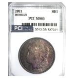 1921 Morgan PCI MS65 Nice Toning