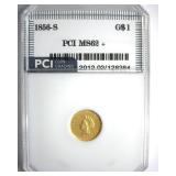 1856-S Gold $1 MS62+ LISTS $21000