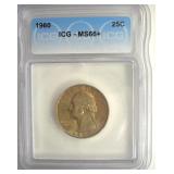 1960 Quarter ICG MS66+ LISTS $185