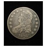 1826 Capped Bust 50c VF+ Orig