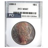 1880-S Morgan MS67 LISTS $1100