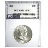1957 Franklin MS65+ FBL LISTS $175