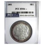 1901 Morgan MS64+ LISTS $130000
