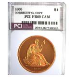 1836 Dollar PCI PR69 CAM Gobrecht Cu Copy