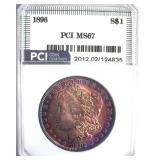 1896 Morgan MS67 LISTS $1650