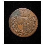 1752 German States 1/4 Kreuzer AU+ Rare