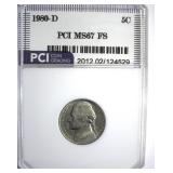 1980-D Nickel MS67 FS LISTS $3000