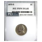 1973-S Nickel PR70 DCAM LISTS $4250