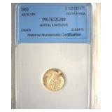 2003 Silver 2 Half Cents NNC PR70 DCAM S. Africa