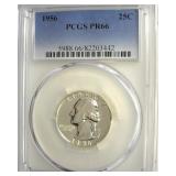 1956 Quarter PCGS PR66