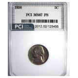 1956 Nickel MS67 FS LISTS $2400
