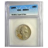 1960 FS-901 TB Rev Quarter ICG MS64