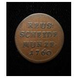 1760 German States 1 Pfennig XF+
