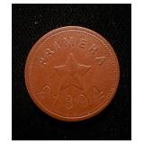 1800s Santiago Chile First Star Token Rare