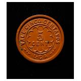 Chile 5 Centavos Hacienda Casagrande Token UNC