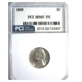 1959 Nickel MS67 FS LISTS $4500
