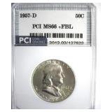1957-D Franklin MS66+ FBL LISTS $500
