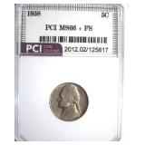 1958 Nickel MS66+ FS LISTS $11000