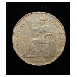 1930-A French Indochina 20 Centiemes UNC+