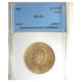 1952 50 Cents NNC MS65+ Canada