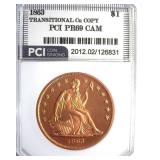 1863 Dollar PCI PR69CAM Transitional Cu Copy