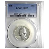 1961 Quarter PCGS PR67