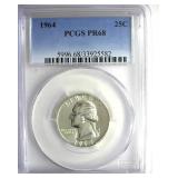 1964 Quarter PCGS PR68
