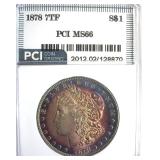 1878 7TF Morgan MS66 LISTS $2650