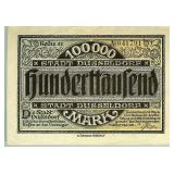 1923 100000 Mark Notgeld Dusselforf Germany