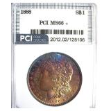 1888 Morgan MS66+ LISTS $1150