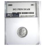 1963 Dime PR70 DCAM LISTS $150 in 69 DCAM