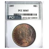 1887 Morgan MS67 LISTS $1700
