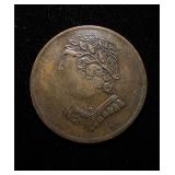 1820 Canada Halfpenny Token AU+ Rare