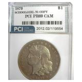 1879 Dollar PCI PR69 CAM Schoolgirl Ni Copy