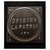 1800s Chile 1 Peso Nitrate Mining Token