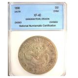 1898 S$1 NNC XF40 Kiangnan China