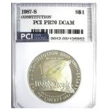 1987-S S$1 Constitution PCI PR70 DCAM