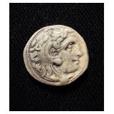 350 BC Alexander the Great AU Silver Drachm