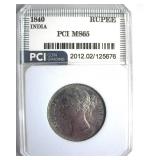 1840 Rupee PCI MS65 India