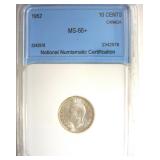 1952 10 Cents NNC MS66+ Canada