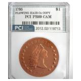 1795 Dollar PCI PR69 CAM Flowing Hair Cu Copy