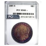 1897-S Morgan MS65+ LISTS $800