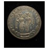 1818-1900 India Ram Darbar Temple Token UNC Rare