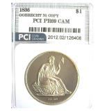 1836 Dollar PCI PR69 CAM Gobrecht Ni Copy
