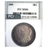 1883 Morgan MS66 LISTS $650
