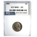 1964 Nickel MS67+ FS LISTS $4250 IN 67 FS