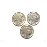 1935 1937x2 Nickel BU 3 Pc Buffalo Lot