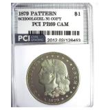 1879 Pattern Dollar PCI PR69CAM Schoolgirl Ni Copy